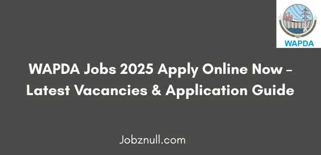 WAPDA Jobs 2025 Apply Online Now Latest Vacancies and Application Guide