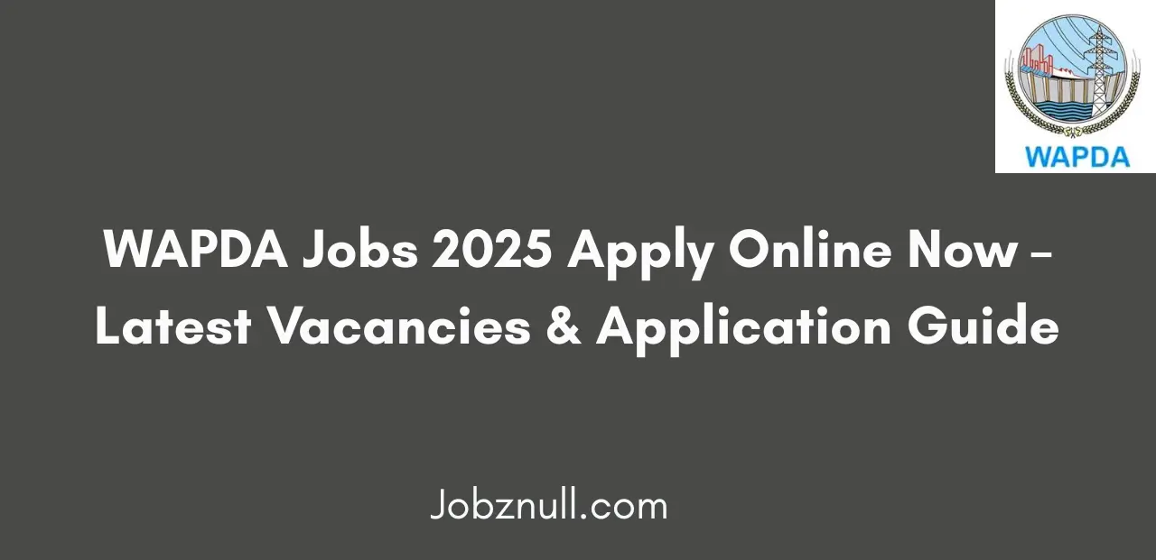 WAPDA Jobs 2025 Apply Online Now Latest Vacancies and Application Guide